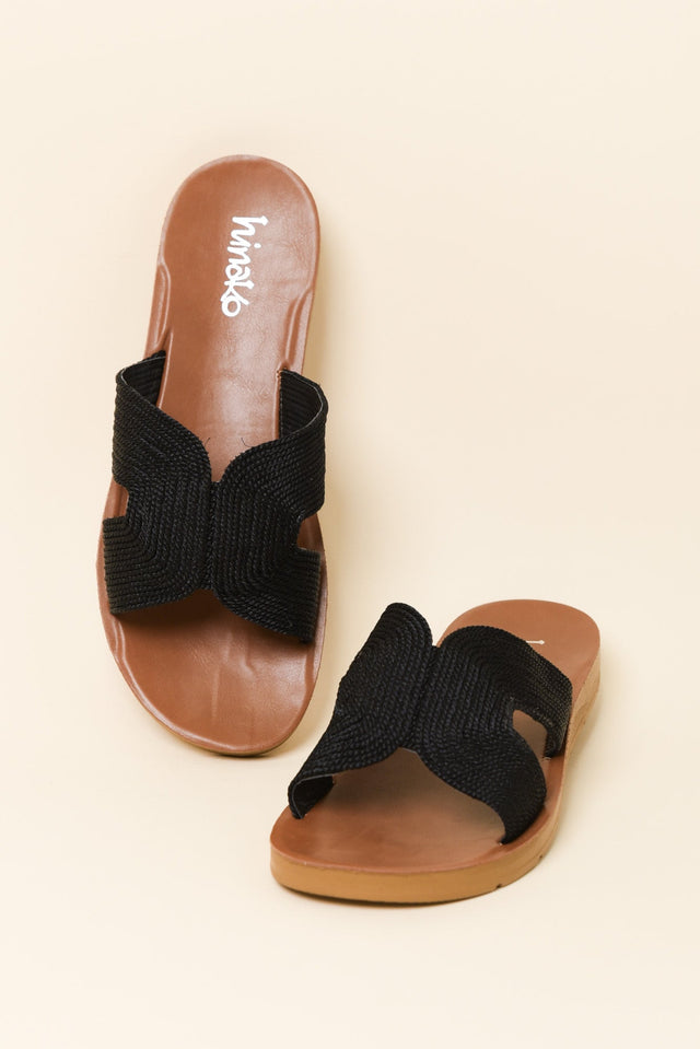 Wander Black Shimmer Slide