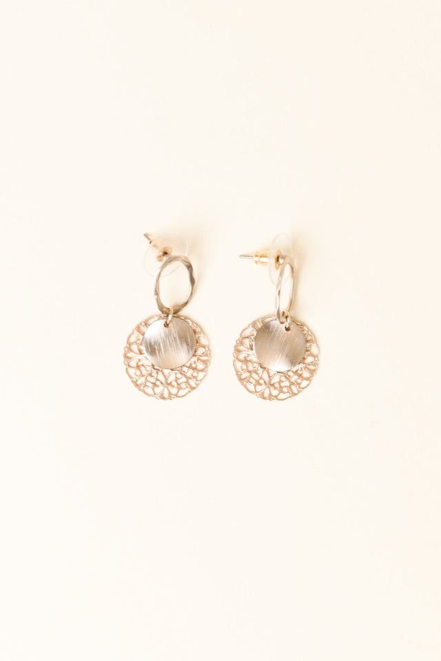 Wynna Gold Disc Earrings