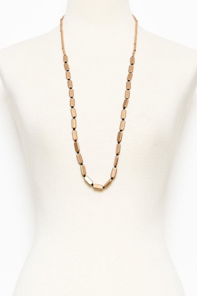 Yves Rose Gold Beaded Necklace