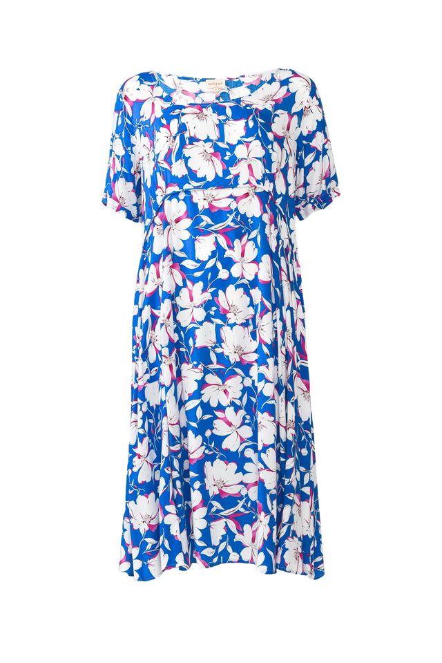 Zaelia Blue Bloom Crescent Dress image 4