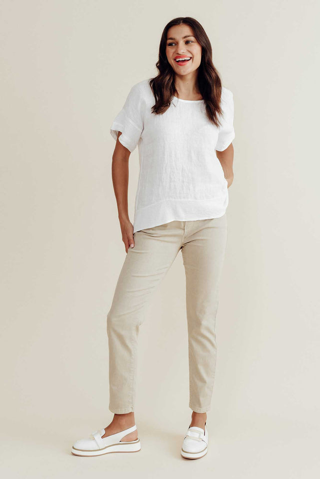 Zadie Beige Stretch Jeans