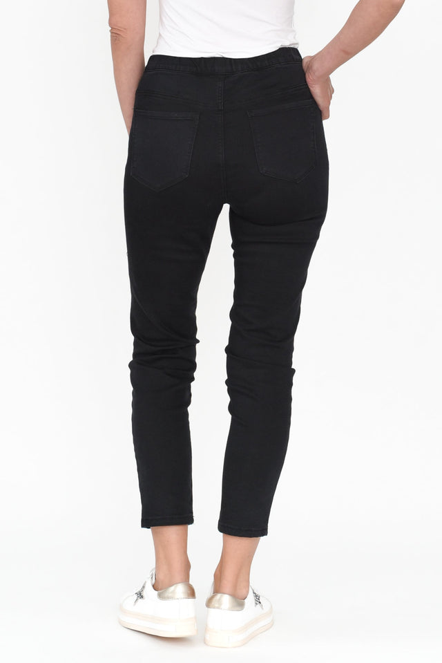 Zadie Distressed Black Stretch Jeans image 5