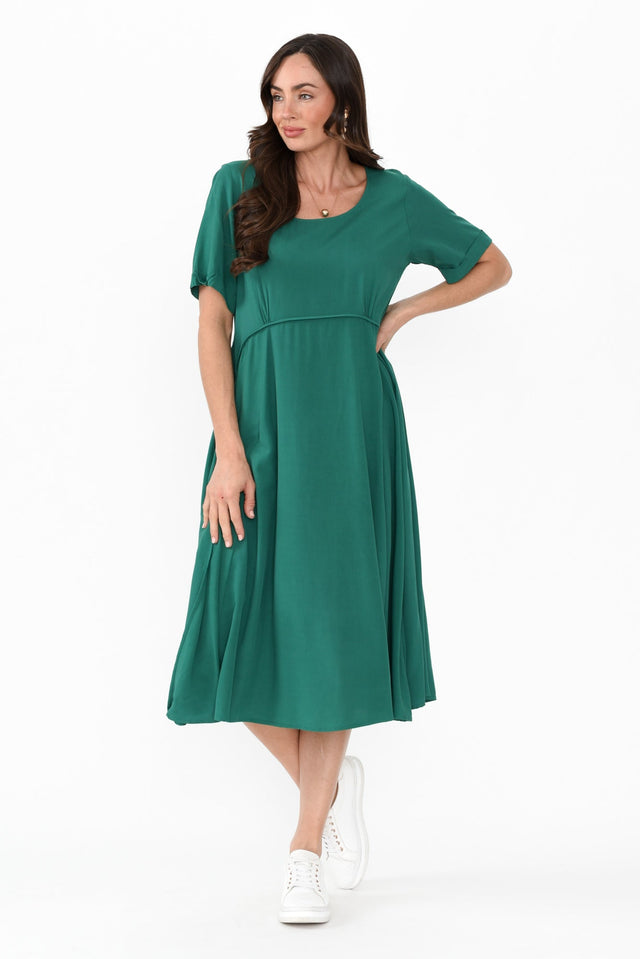 Zaelia Emerald Crescent Dress