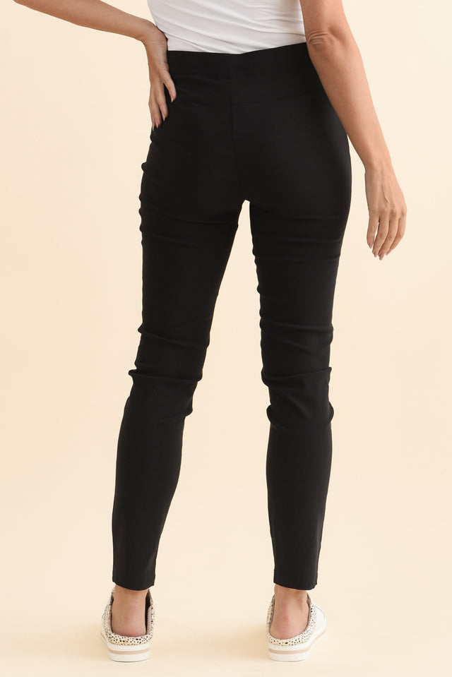 Zara Black Stretch Full Length Pants image 6