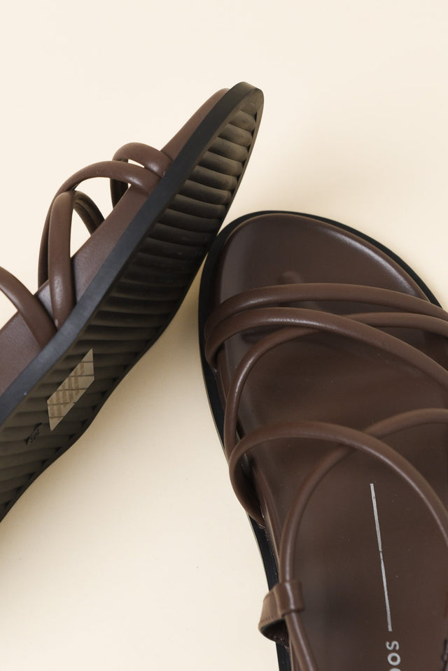 Zarn Chocolate Strappy Sandal image 3