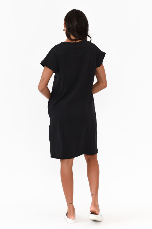 Zena Black T-Shirt Dress image 4