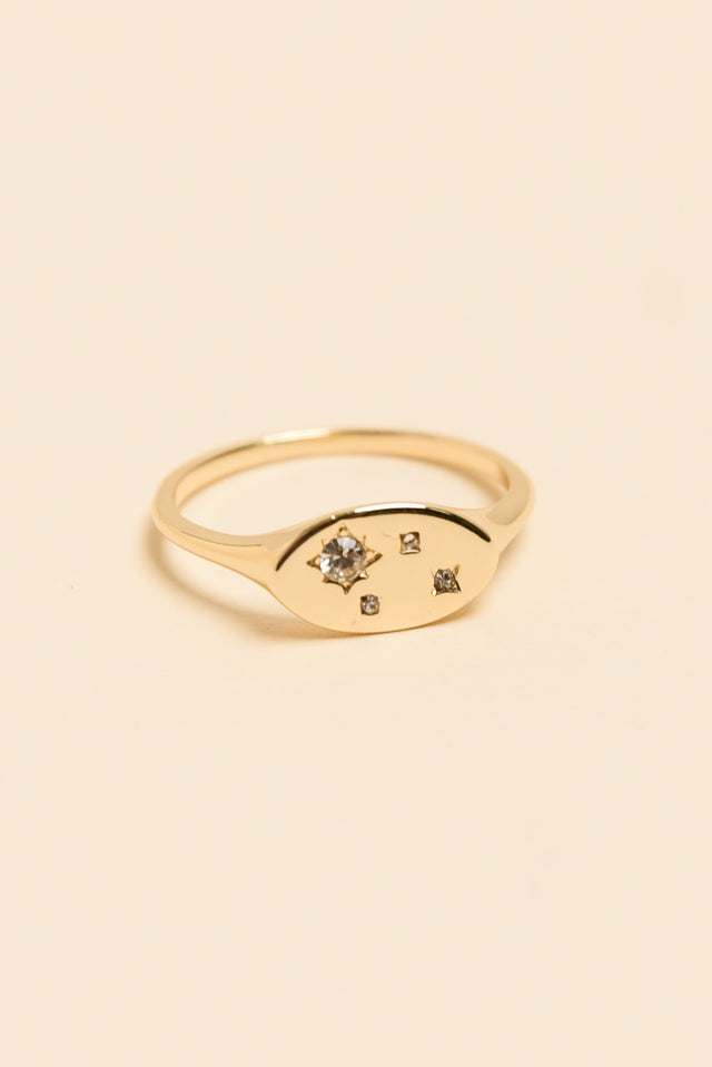 Goodwin Gold Diamante Ring image 1