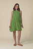 Willa Fern Green Crinkle Cotton Dress,Video
