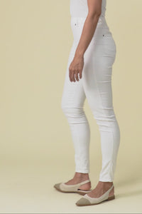 Reed White Stretch Cotton Pants,Video