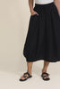 Katie Black Drawstring Midi Skirt,Video