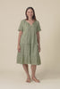 Oak Khaki Cotton Embroidered Dress,Video
