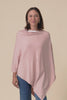 Amy Dusty Pink Wool Blend Poncho,Video