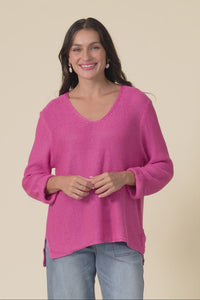 Toulouse Hot Pink Cotton Jumper