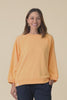 Nessa Peach Cotton Frayed Sweatshirt,Video