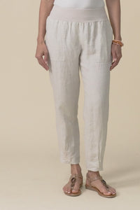 Tatum Beige Linen Pants,Video