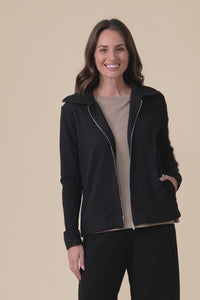 Souffle-Touch Charcoal Zip Jacket,Video