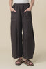 Ona Chocolate Linen Barrel Pants,video