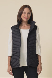 Maryclaire Black Down Puffer Vest