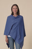 Amy Sea Blue Wool Blend Poncho,Video
