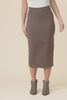 Chocolate Bamboo Maxi Tube Skirt