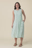 Sabrina Green Stripe Cotton Pocket Dress,video