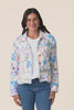 Jamie Blue Bloom Linen Blend Jacket,Video