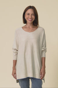 Nick Beige Organic Cotton Knit Jumper