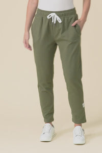 Lobby Khaki Cotton Relaxed Sweatpants