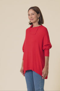 Renfrey Red Knit Jumper