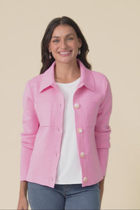 Madden Pink Collared Cardigan