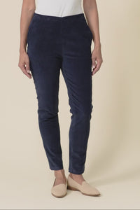 Elle Navy Corduroy Pants