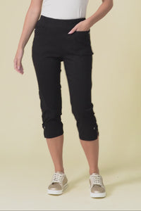 Air-Lite Black Stretch Capri Pants