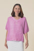 Ziola Candy Pink Linen Cotton Top,video