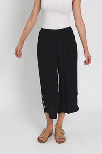 Lettie Black Button Pants,Video