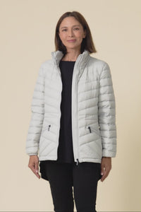 Cushla Grey Down Puffer Jacket
