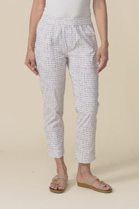 Air-Lite Taupe Spot Stretch Cropped Pants,Video