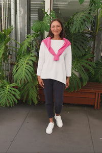 Annie White Cotton Top