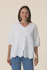 Fira White Cotton Embroidered Top,Video