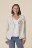 Oakley Beige Linen Frayed Jacket