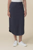 Presley Navy Cotton Shirred Skirt,video