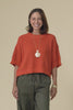 Luela Orange Half Sleeve Knit Jumper,Video