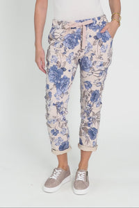 Simpson Pink Floral Stretch Pants