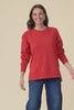 Melbourne Red Cotton Crewneck Sweatshirt,Video
