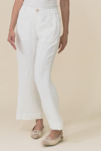 Ralph White Linen Pocket Pants,Video