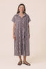 Sashi Chocolate Stripe Cotton Shirt Dress,video