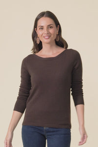 Valery Chocolate Wool Cashmere Jumper