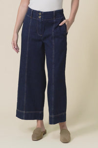 Jocelyn Dark Blue Wide Leg Jeans,Video