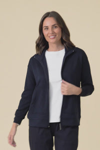 York Navy Zip Jacket