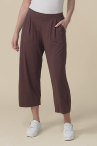 Rhodes Chocolate Bamboo Wide Leg Pants,Video