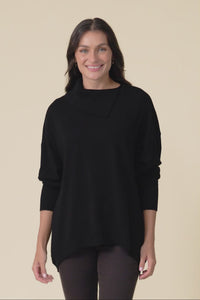 Renfrey Black Knit Jumper